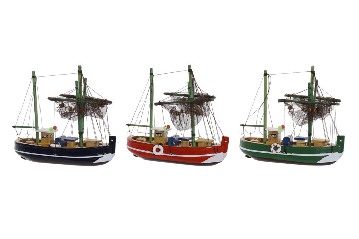 DECO LM-172140 BATEAU BOIS 16X5X16 3 MOD.
