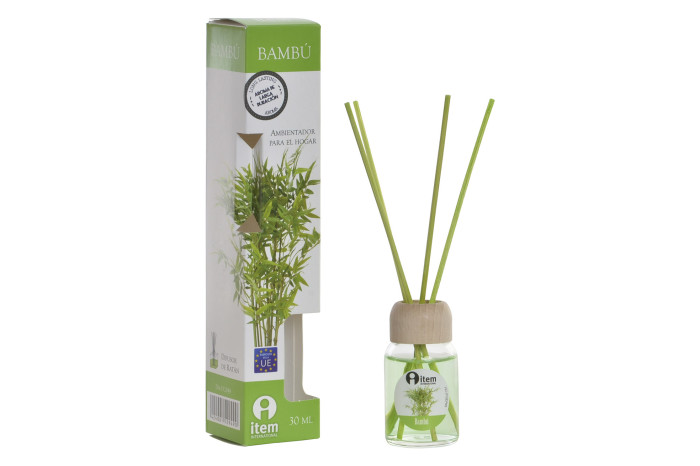 DECO DA-152949 DIFFUSEUR AROME VERRE 4X4X20 30 ML. BAMBOO