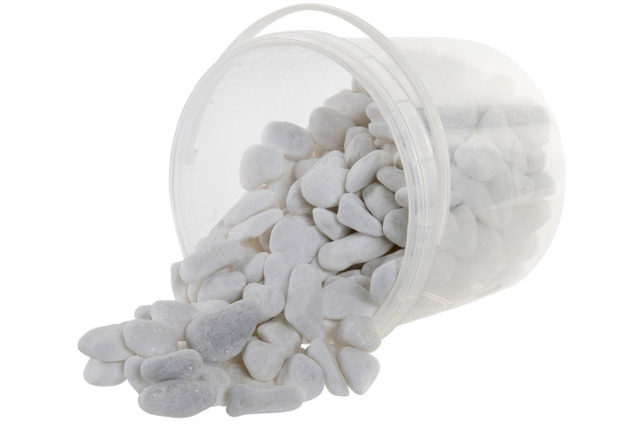 DECO DH-165052 DECORATION STONE PVC 16,5X15,5 3,8 KG. CUBE BLANC