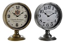DECO RE-176024 HORLOGE PIED METAL GLASS 20,5X13,5X28 2 MOD.
