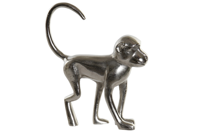 DECO FD-170274 FIGURE ALUMINIUM 29X9X34 SINGE ARGENTÉ
