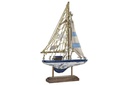 DECO LM-180990 FIGURE PIN CORDE 14,5X3X23 BATEAU BLANC