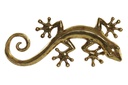DECO RF-181323 FIGURE RÉSINE 28X13,5X5 LEZARD DORÉ