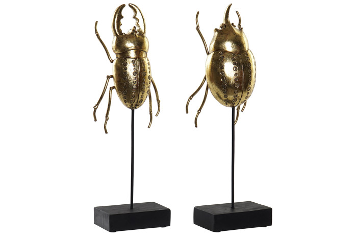 DECO RF-181325 FIGURE RÉSINE METAL 11X6X33 SCARABAE 2 MOD