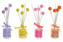 DECO DA-186110 DIFFUSEUR PARFUM VERRE 4X4X8,5 50 ML POMPON 4 M