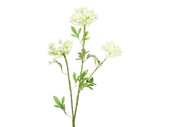 DECO 80316 BRANCHE FLEURES "LACE" BLANCO PVC JARDÍN