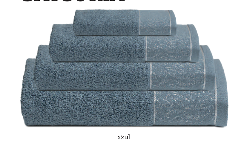 LL SERVIETTE CHICORIA 100X150 BLEU 100% COTON