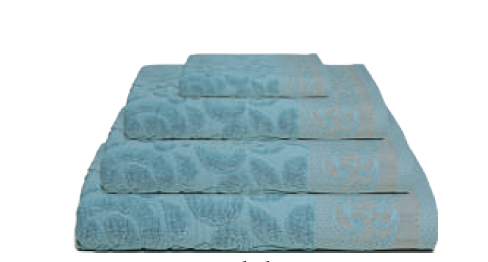 LL SERVIETTE MULAN 70X140 BLEU 100% COTON