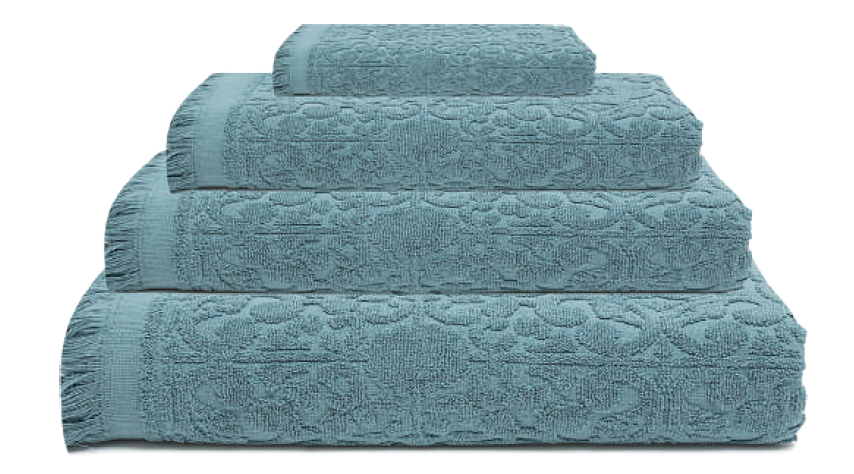 LL SERVIETTE NEPTUNO 70X140 BLEU PETROLE 100% COTON