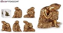 DECO 89709 BUDHA ASSIS LATERAL RESINE DORE 16.5CM