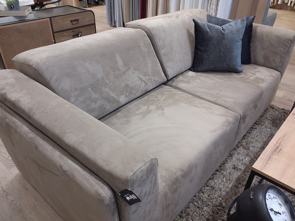 DECO AN CANAPE PROFOND TISSU TAUPE 2,10X1X0,66X0,68M