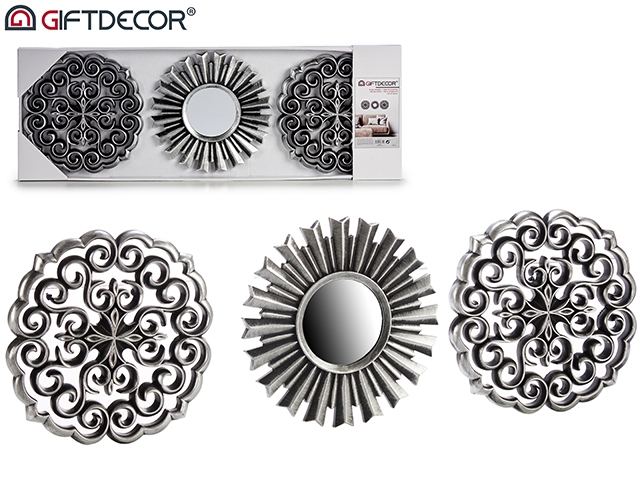 DECO 88779 JEU DECO 1 MIROIR NOIR/ARGENTE