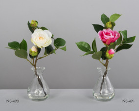 DECO 193-491 FLEUR CAMELIA EAUX MAGIQUES FUCSIA 25 CMS