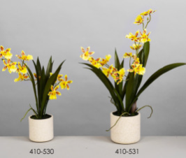 DECO 410-531 POT ORQUIDEA ONCIDIUM AMARILLA 45 CMS