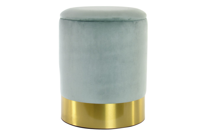 DECO LD-153566 POUF VELOUR METAL 48X39 VERT