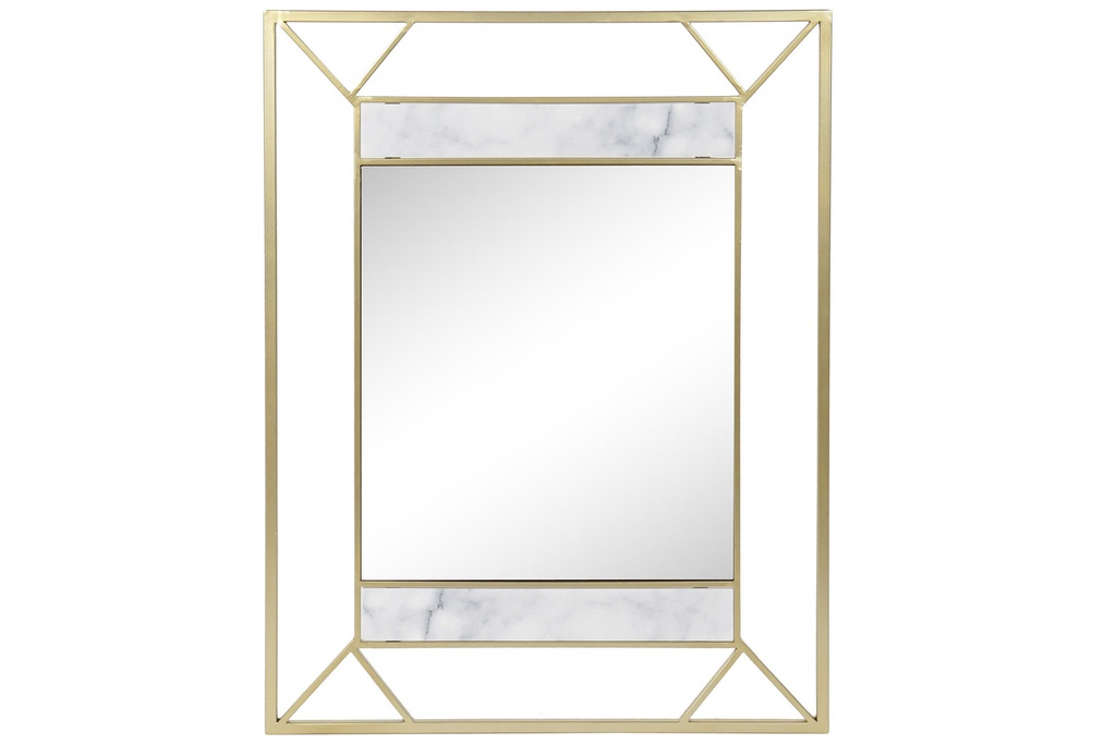 DECO MB-164431 MIROIR METAL MDF 60X2X80 DORE