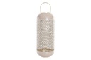 DECO PV-152208 BOUGEOIR ALUMINIUM 24X24X60 LAQUÉ VIEUX ROSE