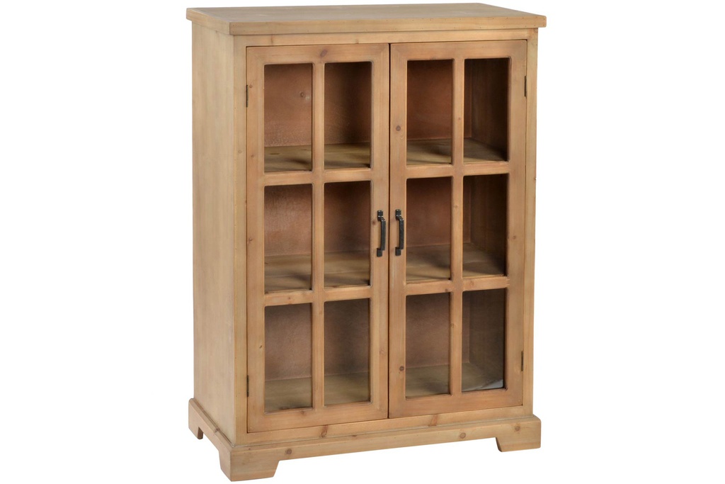 DECO MB-155999 VITRINE SAPIN VERRE 80X36X110