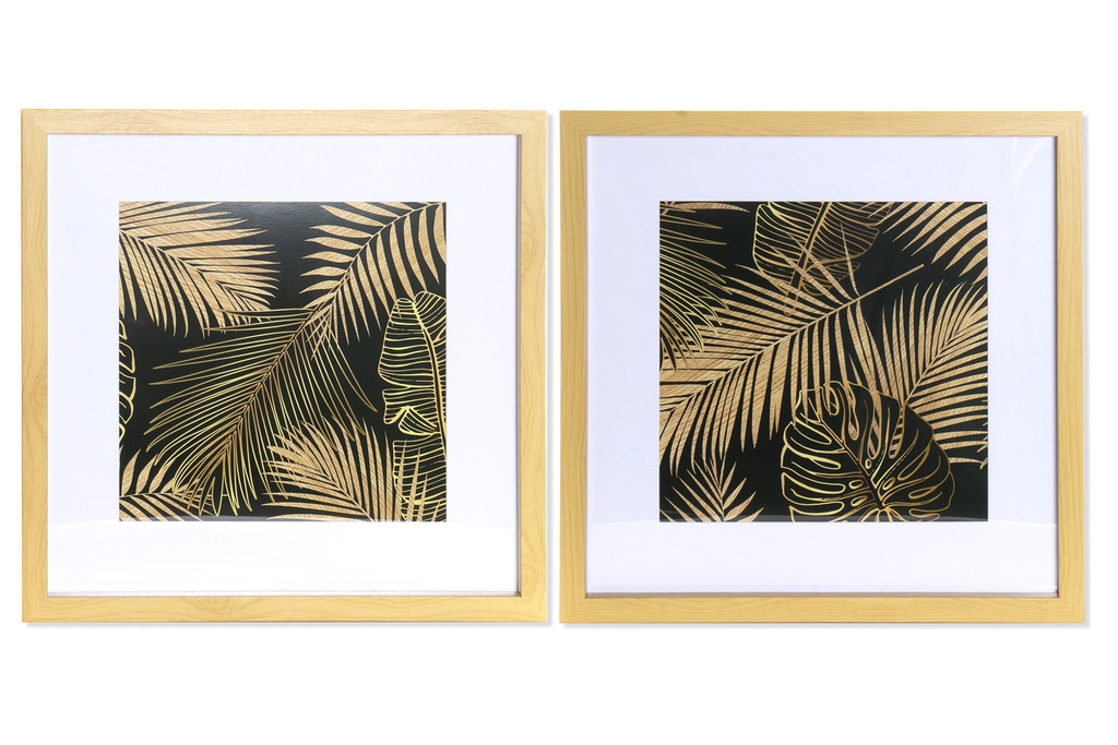 DECO CU-163267 TABLEAU PS 40X2X40 LEAVES 2 MOD.