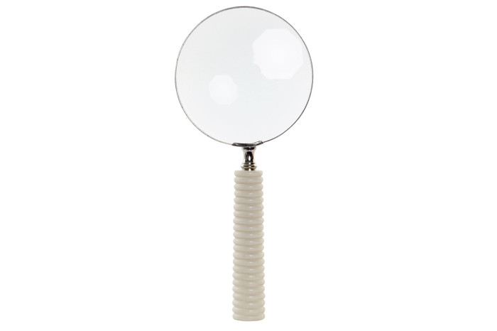 DECO DH-162479 LOUPE VERRE OS 10X2X23,5 BLANC