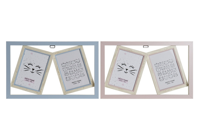 DECO MF-159762 MULTIPHOTOS FRAME PS GLASS 10X15 2 MOD.
