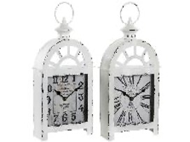 DECO RE-180405 HORLOGE POSER FER VERRE 21X8X41 2 MOD.