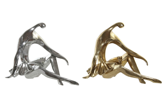DECO RF-181543 FIGURE RÉSINE 30X15X20 DANSEUSE 2 MOD.
