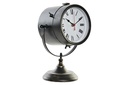 DECO RE-180350 HORLOGE POSER FER VERRE 18X13,5X28 PORTÉ NOIR