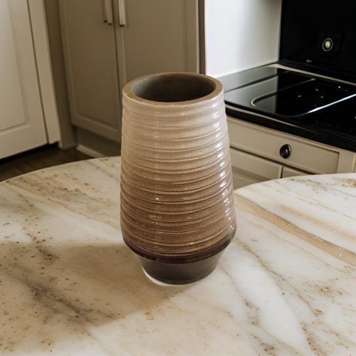 DECO 751103 VASE OMBRE H250*150MM CREM BRN