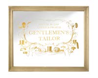 DECO MIROIR CABALLEROS H400X500MM CRS ORO