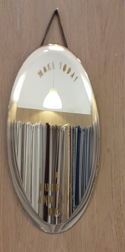 DECO MIROIR FIZZ & BUBBLES DAY D360MM CRS ORO IRON & GLASS