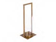 DECO 103731 PORTE BOUGIES DOREE METAL / CRISTAL