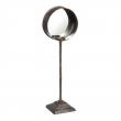 DECO 103410 PORTE BOUGIES ARGENTE METAL / CRISTAL 22,50 X 17 X 73 CM