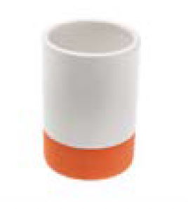 DECO 20410108 VERRE BLANC-ORANGE
