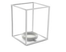 DECO 20200640 PORTE BOUGIE PETIT BLANC