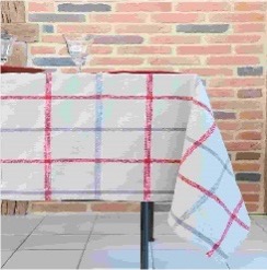 LL N68599001 PURPY NAPPE 150X150 CM ROUGE 100%CO PCB 6