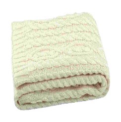 LL P22977101 ELISA PLAID 130X150 ECRU 100%AC