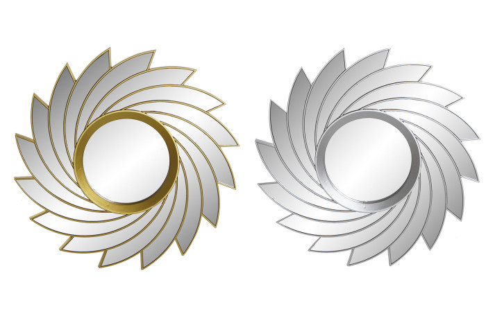 DECO ES-179417 MIROIR PP MIROIR 50X3X50 SPIRALE 2 MOD