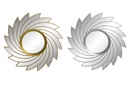 DECO ES-179417 MIROIR PP MIROIR 50X3X50 SPIRALE 2 MOD