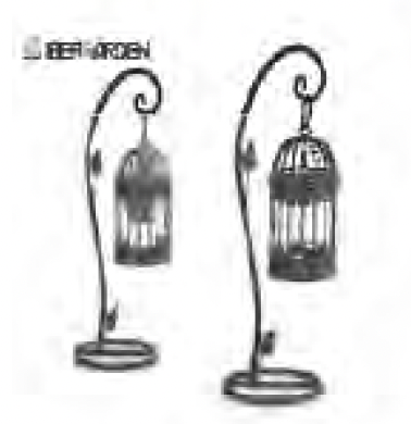 DECO 51930 CAGE SUPPORT RONDE ANTRAC 19 CM DIAM