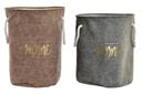 DECO CG-154733 PANIER LINGE SET 2 PU 48X35X49 MAISON MARRON