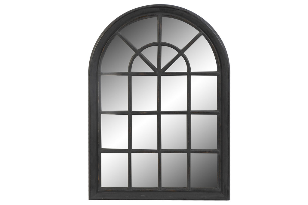 DECO ES-171809 MIROIR BOIS MDF 73,7X3,6X104 FENETRE NOIR