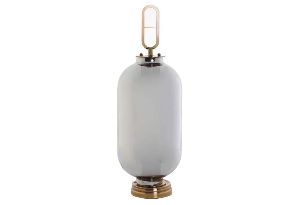 DECO LA-154724 LAMPE DE TABLE VERRE METAL 40X40X53