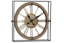 DECO RE-172028 HORLOGE METAL VERRE 53,5X8,5X53,5 NATURAL