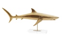 DECO FD-158795 FIGURE RESINE ACRYLIC 79,5X12X32 SHARK GOLDEN