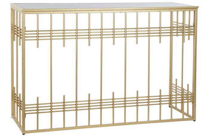 DECO MB-181220 CONSOLE METAL VERRE 120X40X81 DORE