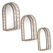 DECO 106061  S/3 MIROIR NATUREL BAMBU DECO