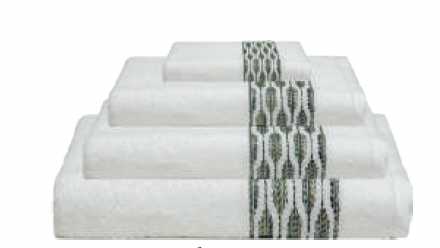 LL TL SERVIETTE INCENSO 50X100 BLANC 100% COTON