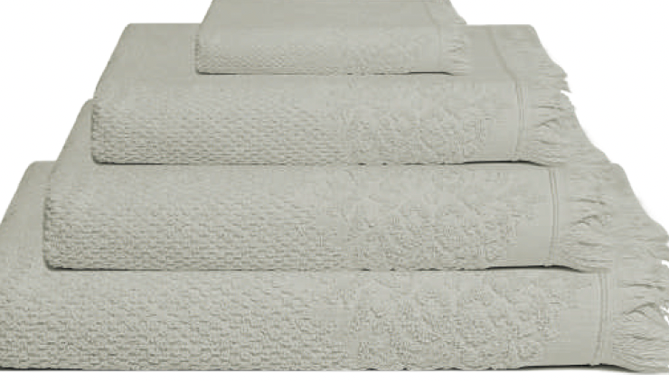 LL TL SERVIETTE JASMINE 30X50 PERLE 100% COTON