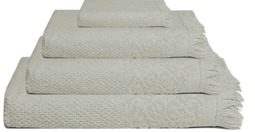 LL TL SERVIETTE JASMINE 100X150 PERLE 100% COTON